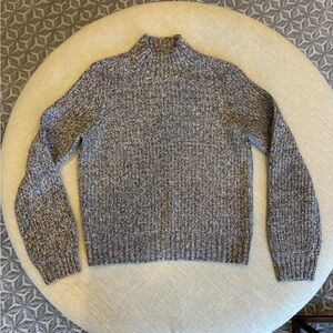 Marled Women's Gray Turtleneck Ribbed Knit Sweater